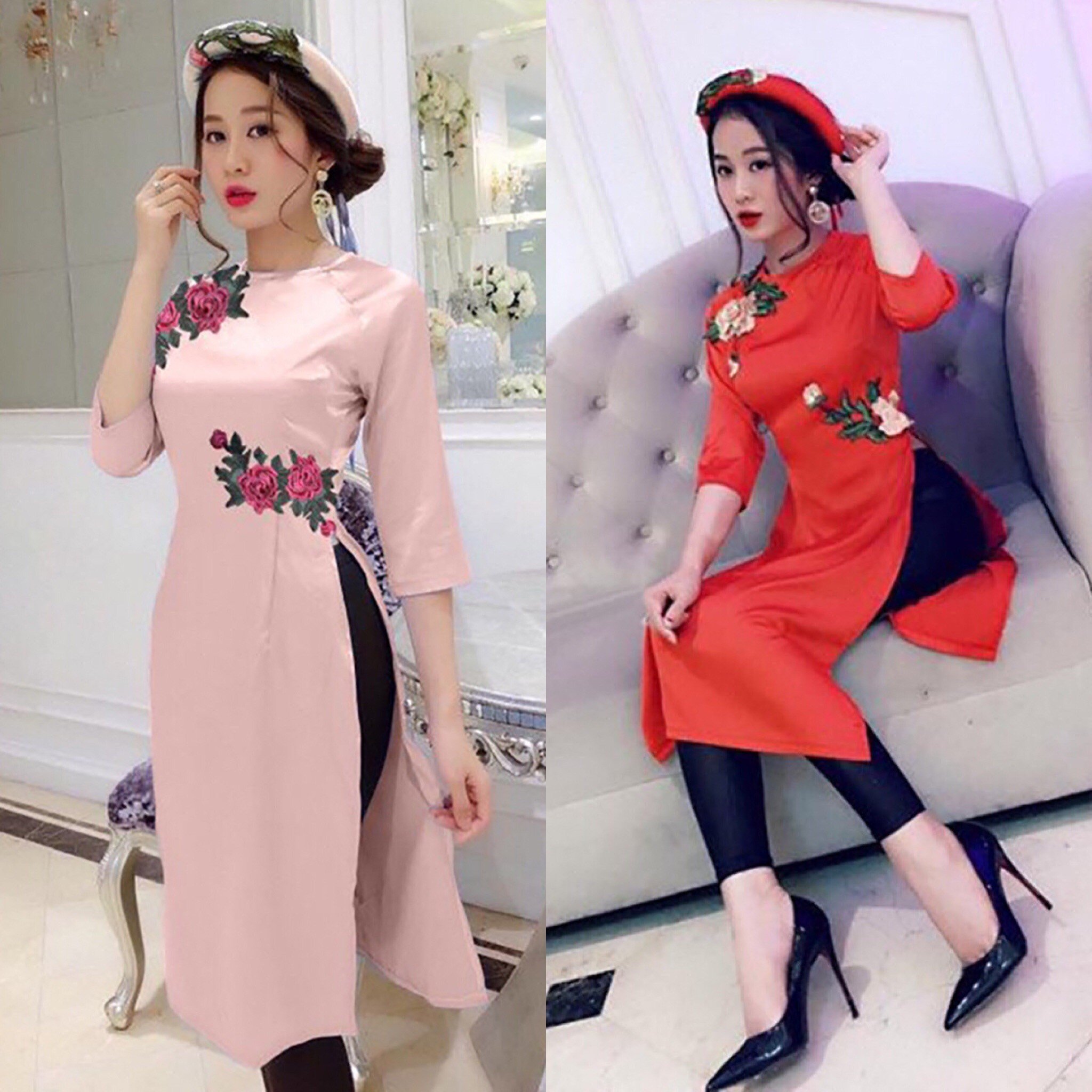 4 mẫu áo dài cách tân đẹp và cực hot cho tết 2019 39 - 4 mẫu áo dài cách tân đẹp và cực hot cho tết 2019, - áo dài cách tân, áo dài cách tân cô ba Sài Gòn, áo dài cách tân cổ điển, áo dài cách tân đẹp, áo dài cách tân hoa, áo dài cách tân tết, áo dài cách tân tết 2019, áo dài cách tân thêu hoa, mẫu áo dài cách tân đẹp - Mỹ phẩm làm đẹp, trang điểm, chăm sóc da hiệu quả an toàn Mẫu áo dài cách tân đẹp