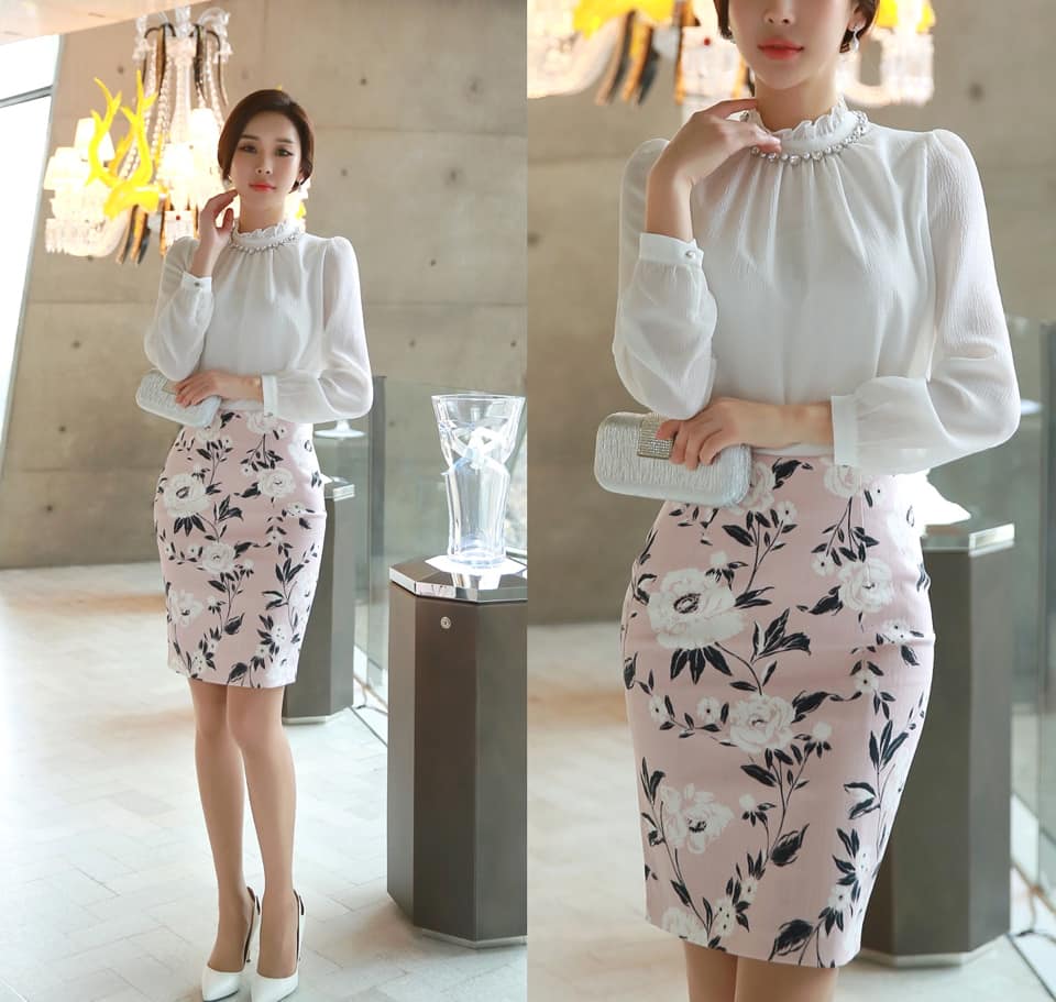 5 kiểu chân váy bút chì dành riêng cho nàng công sở thanh lịch 44 - 5 kiểu chân váy bút chì dành riêng cho nàng công sở thanh lịch, - chân váy bút chì, chân váy bút chì da, chân váy bút chì họa tiết hoa, chân váy bút chì peplum, chân váy bút chì ren, chân váy bút chì xẻ tà, thời trang công sở - Mỹ phẩm làm đẹp, trang điểm, chăm sóc da hiệu quả an toàn Chân váy bút chì
