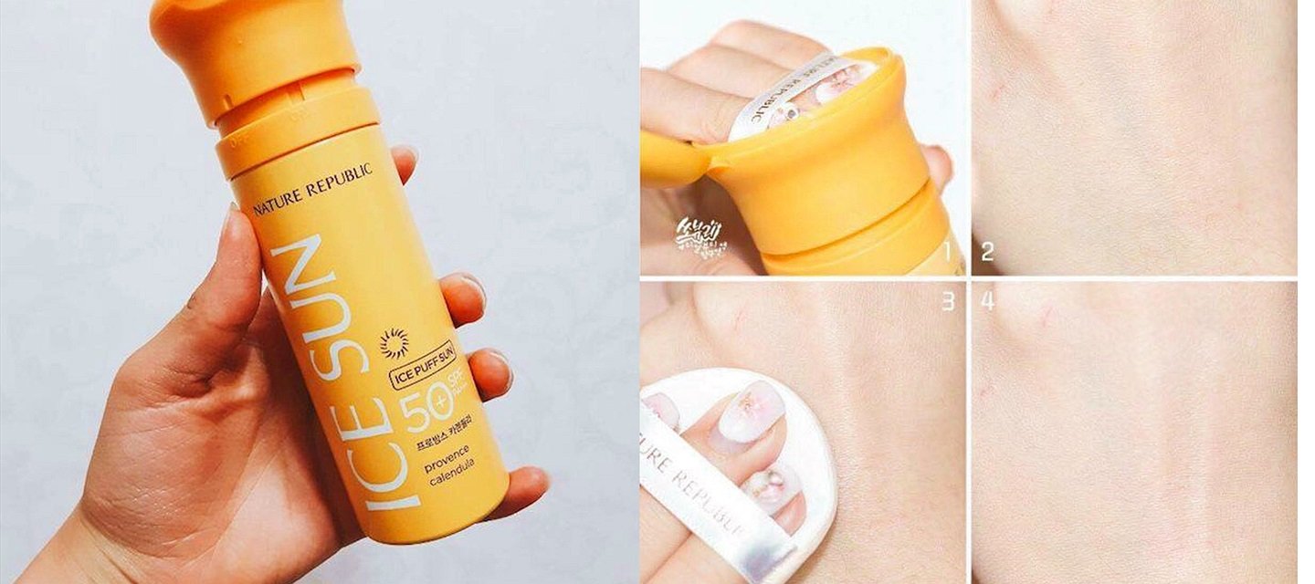 Kem chống nắng dạng cushion. (Nguồn: Internet) Kem chống nắng dạng cushion. (Nguồn: Internet)