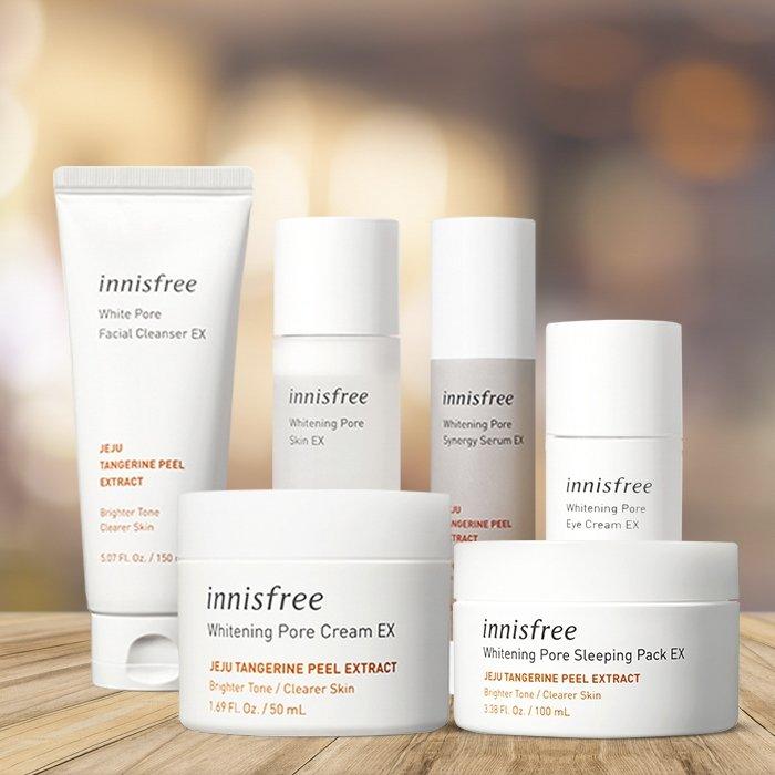 Bộ sản phẩm Innisfree Whitening Pore Line (Ảnh: Internet)