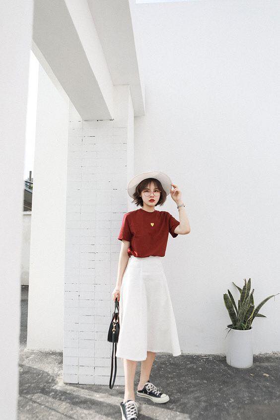 5 cách phối áo với chân váy xòe trong những ngày đầu thu se lạnh 28 - 5 cách phối áo với chân váy xòe trong những ngày đầu thu se lạnh, - áo cao cổ, áo len mỏng, áo sơ mi, áo thun, áo thun dài tay, cách phối áo với chân váy xòe, chân váy, chân váy xòe dài, xu hướng thời trang - Mỹ phẩm làm đẹp, trang điểm, chăm sóc da hiệu quả an toàn cách phối áo với chân váy xoè dài