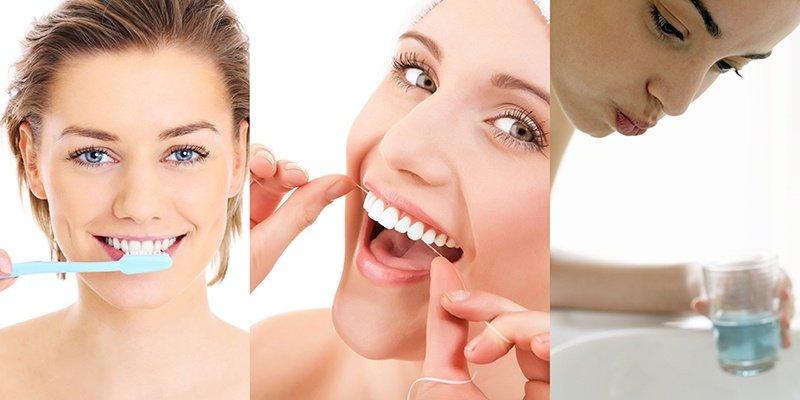 Đánh răng và dùng chỉ nha khoa Đánh răng và dùng chỉ nha khoa