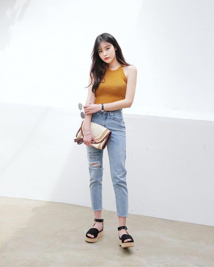 giày sandal đế thấp