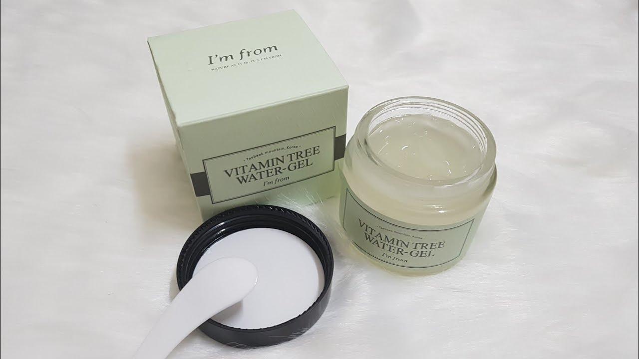 Bao bì kem dưỡng ẩm I’m From Vitamin Tree Water Gel khá đơn giản