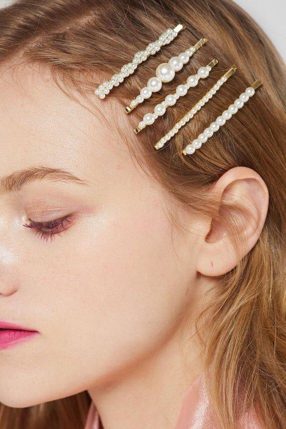 Kẹp tóc ngọc trai