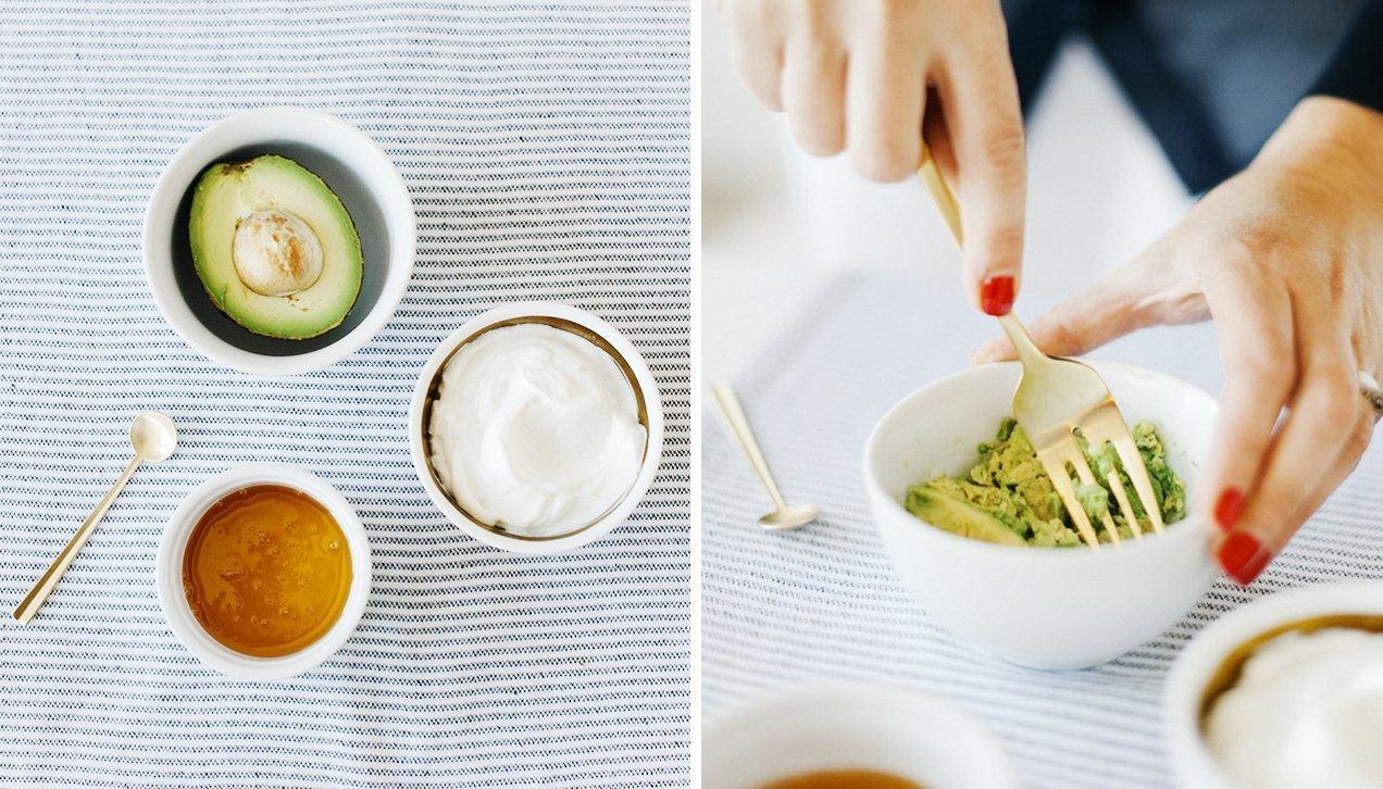 Mặt nạ bơ, mật ong, vitamin E Mặt nạ bơ, mật ong, vitamin E